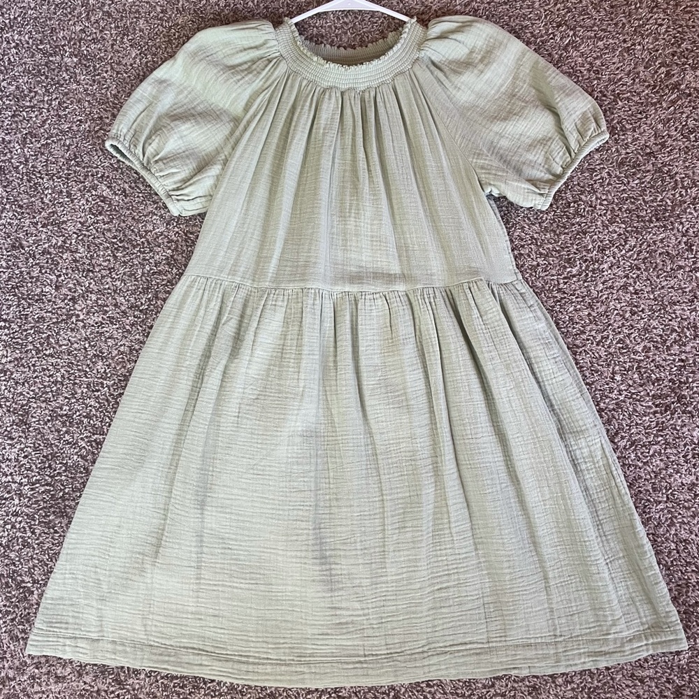 Soft cotton babydoll dress with pockets